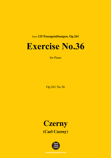C. Czerny-Exercise No.36,Op.261 No.36 (arr. OSM Press)
