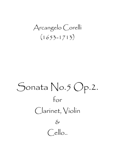 Sonata No.5 Op.2 (arr. Spence Bundy)