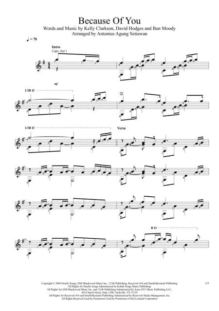 Because Of You (arr. Antonius Agung Setiawan)