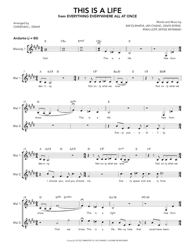 This Is A Life (arr. Christian L. Stahr)