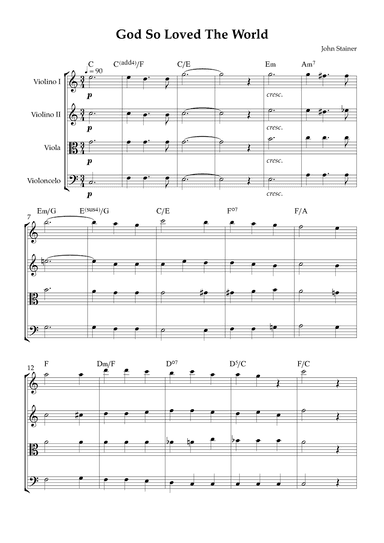 God So Loved The World (arr. Karen Gueiros)