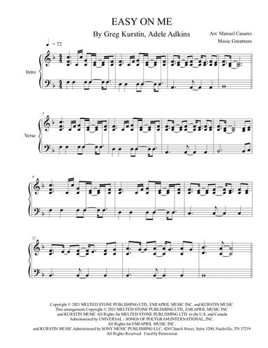 Easy On Me (arr. Music Greatness)