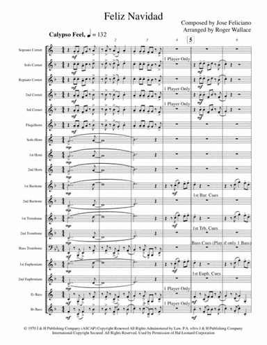 Feliz Navidad (arr. Roger Wallace)