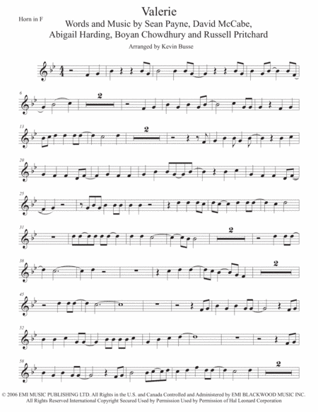 Valerie (arr. Kevin Busse)