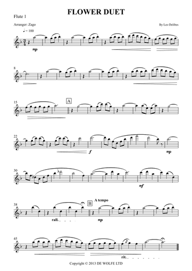 Lakme - Flower Duet (arr. Zago)