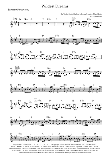 Wildest Dreams (arr. Fabio Britto)