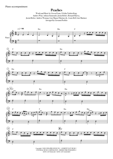 Peaches (arr. Giovanni Porfirio)