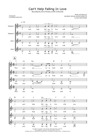 Can't Help Falling In Love (arr. Chandra Grover)