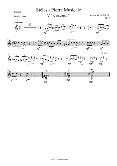 Stèles - Pierre Musicale V