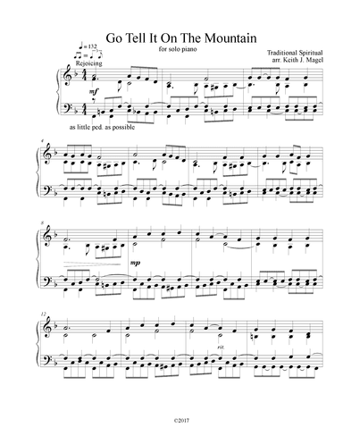 Go, Tell It On The Mountain (arr. Keith James)