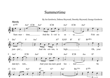 Summertime (arr. Alex Nunes Rodrigues)