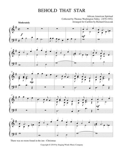 Behold That Star (arr. Richard Giszczak)