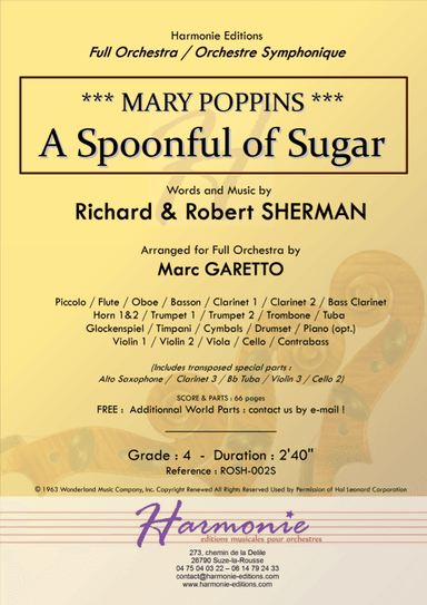 A Spoonful Of Sugar (arr. Marc GARETTO)