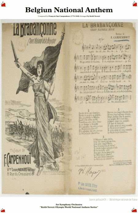 Belgiun National Anthem (La Brabançonne) for Symphony Orchestra (Olympic National Anthem Series) (arr. Keith Terrett)