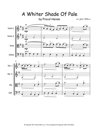 A Whiter Shade Of Pale (arr. Julie Millow)