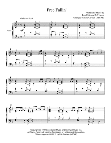 Free Fallin' (arr. Eric L. Carlson (ASCAP))