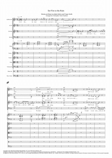 Set Fire To The Rain (arr. Christopher John Chambers)