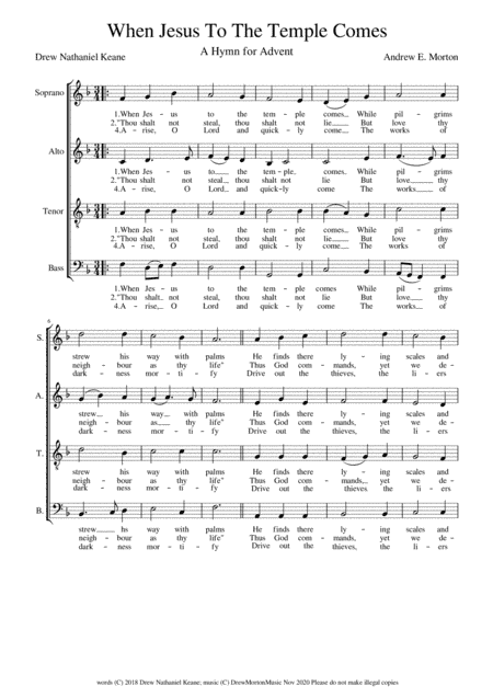 When Jesus To The Temple Comes