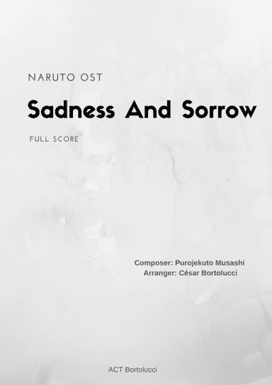 Sadness And Sorrow (arr. César Bortolucci)