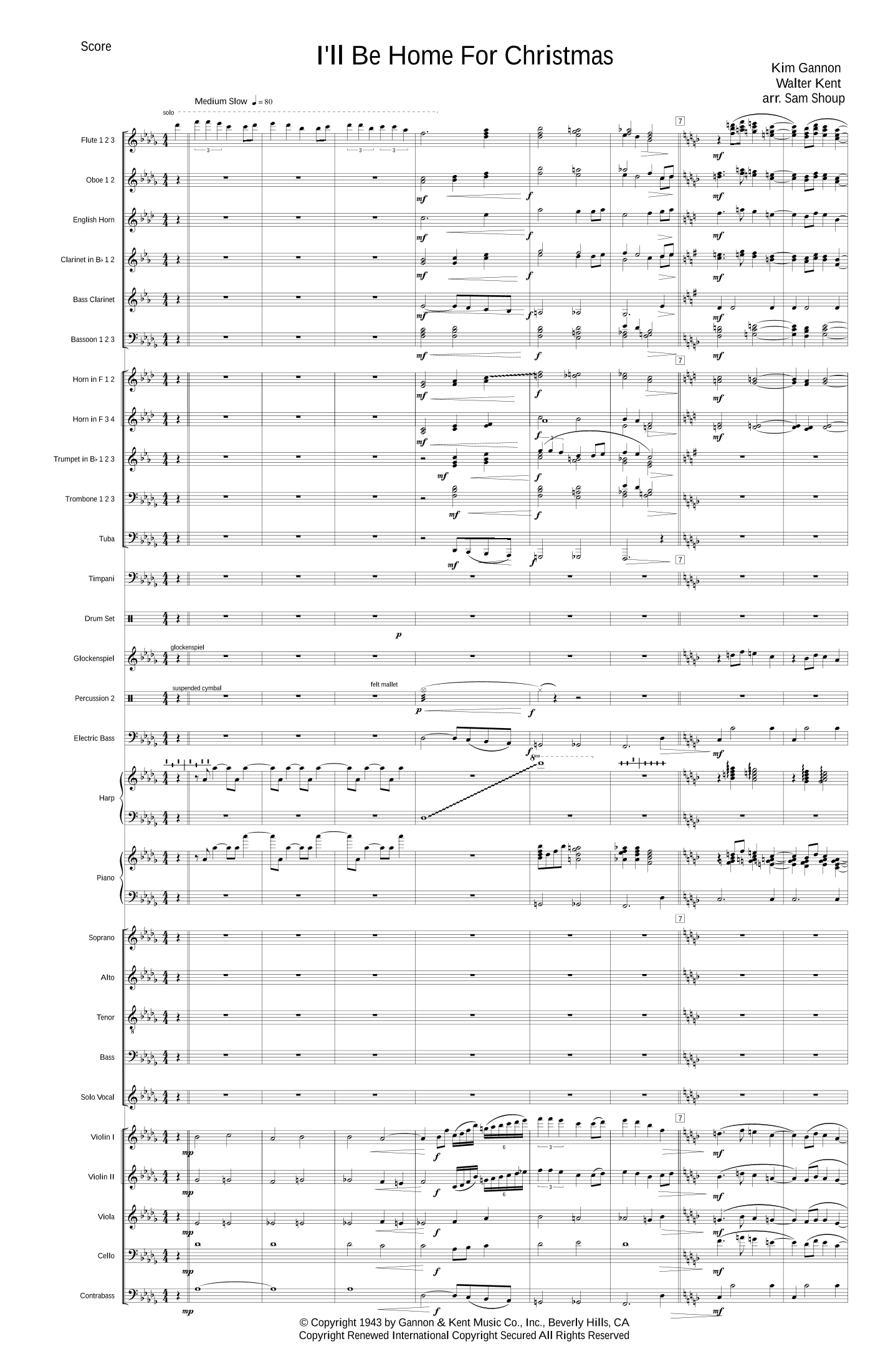 I'll Be Home For Christmas (arr. Sam Shoup)