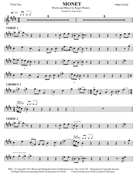 Money (arr. Jorge Juárez)