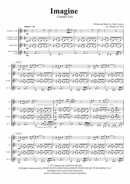 Imagine (arr. Thomas H. Graf)