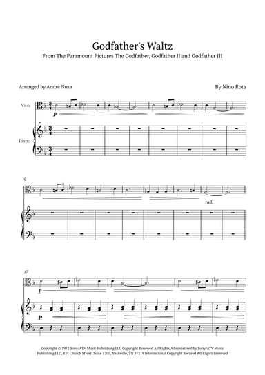 The Godfather Waltz (arr. André Nusa)