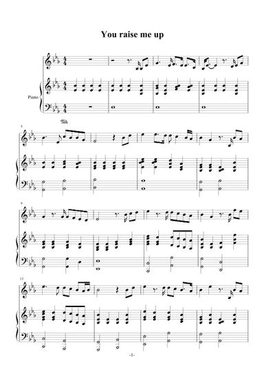 You Raise Me Up (arr. Brendan Graham)