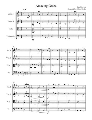 Amazing Grace (arr. Oliver Payan)