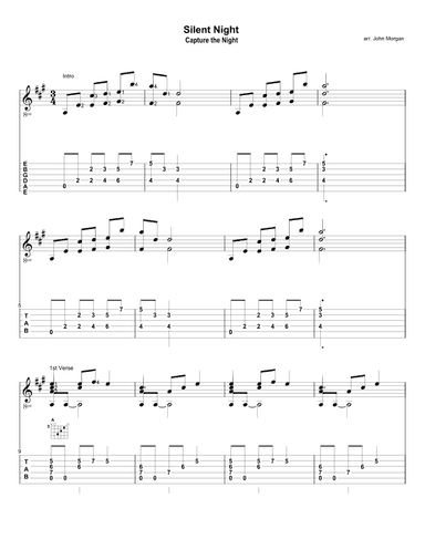 Silent NIght (arr. John David Morgan)