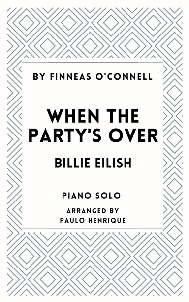 When The Party's Over (arr. Paulo Henrique)