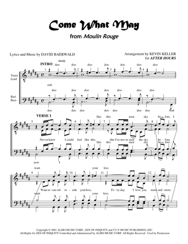 Come What May (arr. Kevin Keller)