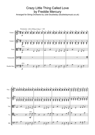 Crazy Little Thing Called Love (arr. Julie Doubleday)