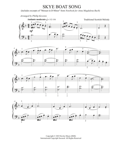 Skye Boat Song (arr. Phillip Keveren)