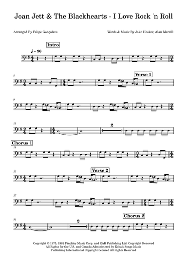 I Love Rock 'n Roll (arr. Felipe Gonçalves)