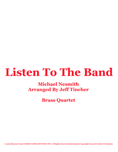 Listen To The Band (arr. Jeff Tincher)