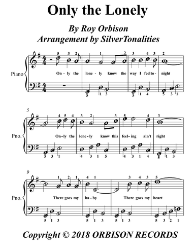 Only The Lonely (know The Way I Feel) (arr. SilverTonalities)