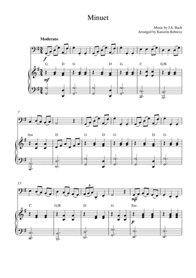 Minuet in G major (arr. Kaiserin Rebecca)