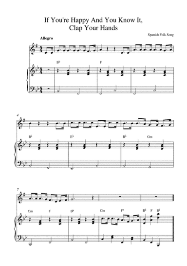 If You're Happy And You Know It, Clap Your Hands (arr. Kaiserin Rebecca)
