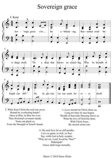 Sovereign grace. A new tune to a wonderful old hymn.