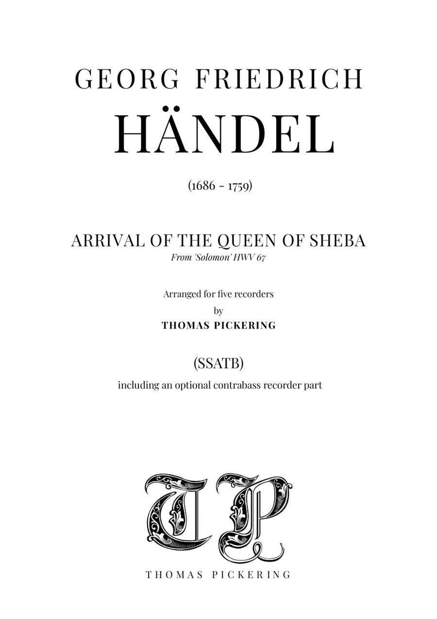 Arrival of the Queen of Sheba (arr. Thomas Pickering)