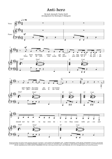 Anti-hero (arr. Henrique F Mangoni)