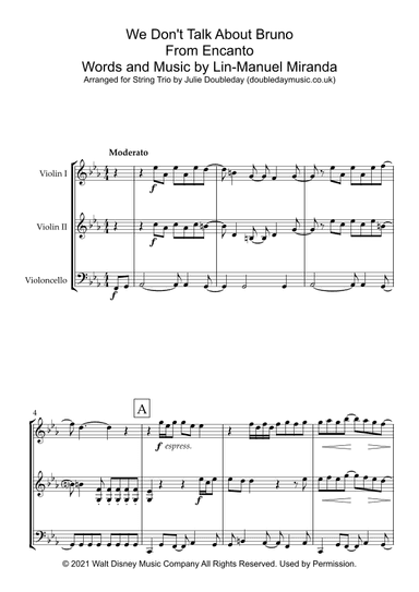 We Don't Talk About Bruno (arr. Julie Doubleday)