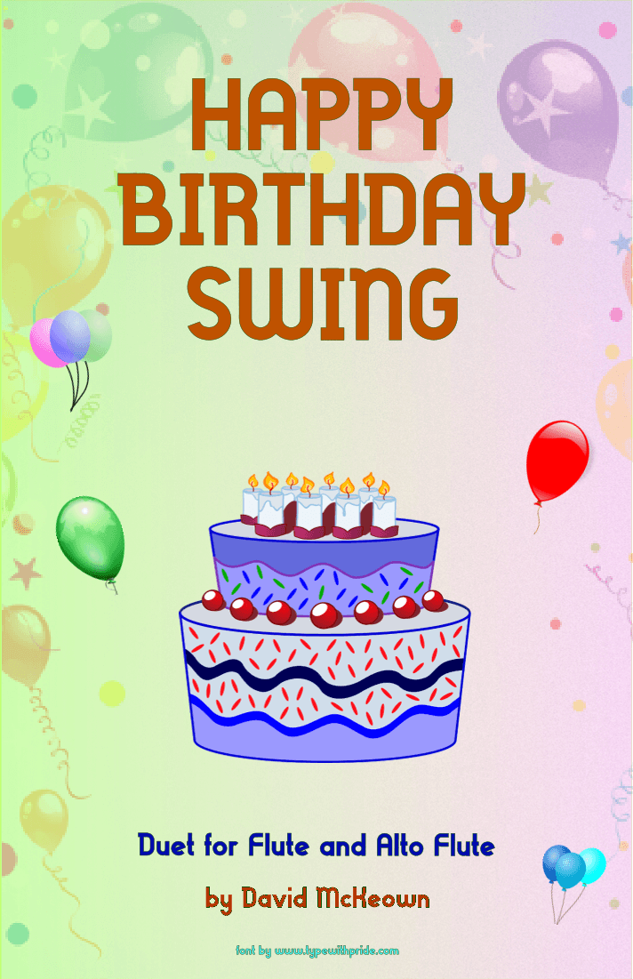 Happy Birthday Swing, for Flute and Alto Flute Duet (arr. David McKeown)