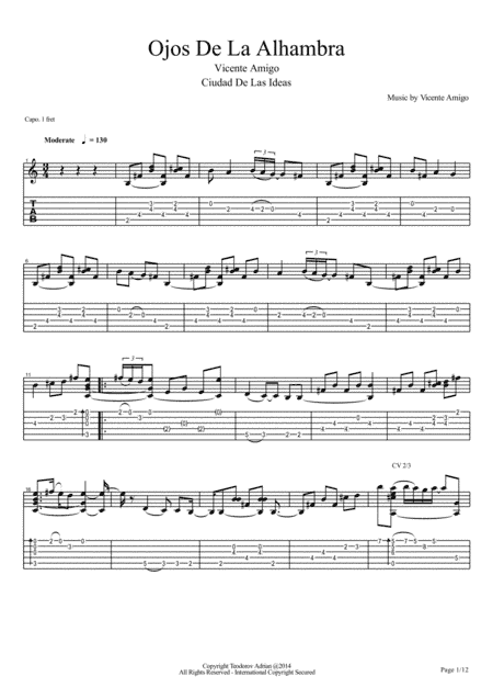 Vicente Amigo - Ciudad de las Ideas - 3 - Ojos De La Alhambra