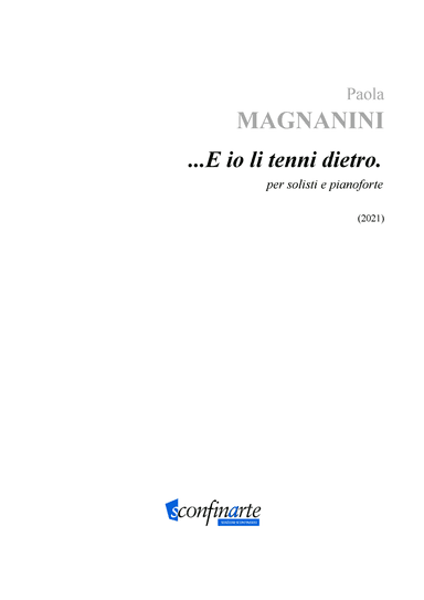 Paola Magnanini: ...E IO LI TENNI DIETRO. (ES-22-065)