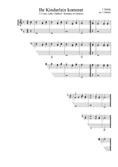 IHR KINDERLEIN KOMMET (O Come, Little Children) - Easy Carol for Winds Trio (arr. Ivan Marini)