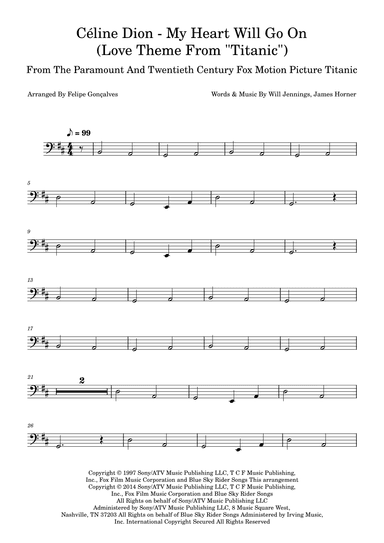 My Heart Will Go On (love Theme From 'titanic') (arr. Felipe Gonçalves)