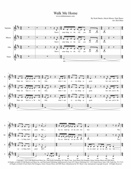 Walk Me Home (arr. Rob Dietz)