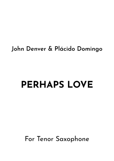 Perhaps Love (arr. Jireh J.)